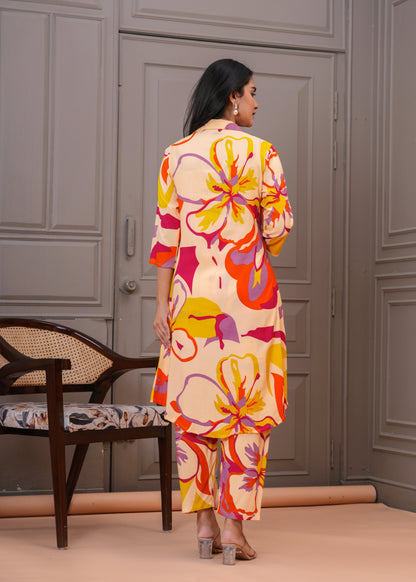 Multicolor Cotton Co-ord