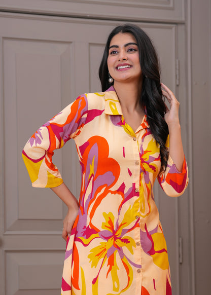 Multicolor Cotton Co-ord