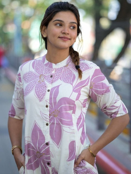 Pink Cotton Co-ord Set